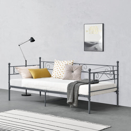 Enkelsäng Kerava 200x90cm metall [en.casa] välj modell