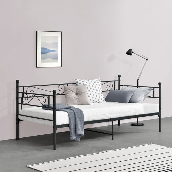 Enkelsäng Kerava 200x90cm metall [en.casa] välj modell