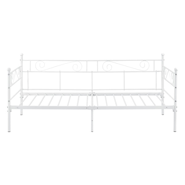Enkelsäng Kerava inkl. madrass 200x90cm metall [en.casa] välj modell