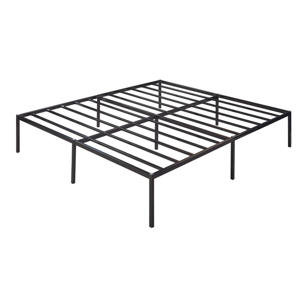 Säng Vårdö inkl. madrass metall [en.casa] 