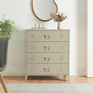 Metallbyrå Hämeenlinna med 4 lådor 92x80x40 cm [en.casa] välj modell