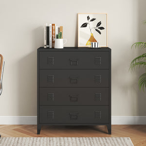 Metallbyrå Hämeenlinna med 4 lådor 92x80x40 cm [en.casa] välj modell