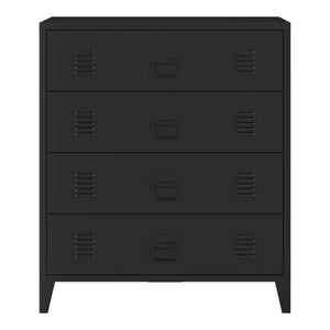 Metallbyrå Hämeenlinna med 4 lådor 92x80x40 cm [en.casa] välj modell