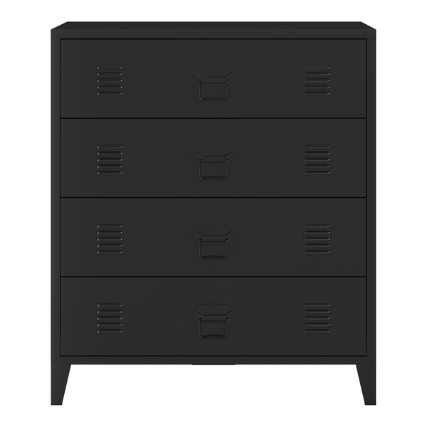 Metallbyrå Hämeenlinna med 4 lådor 92x80x40 cm [en.casa] välj modell