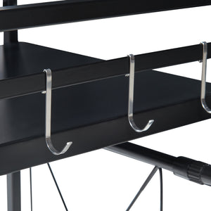 Köksställ Sorsele justerbart svart [en.casa]