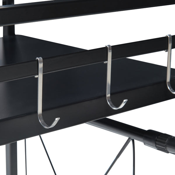 Köksställ Sorsele justerbart svart [en.casa]