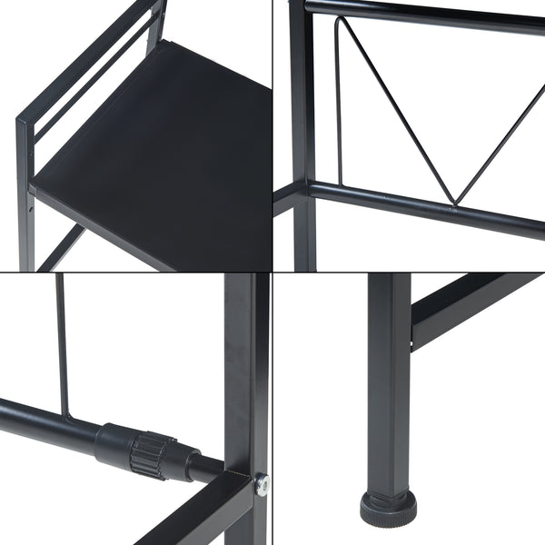 Köksställ Sorsele justerbart svart [en.casa]