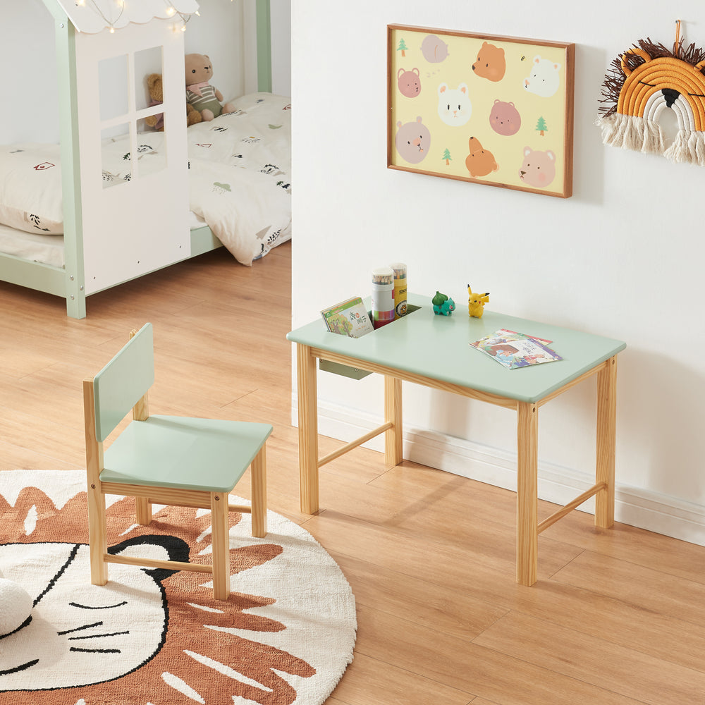 Möbelset Skjåk för barn: bord och stol [en.casa]