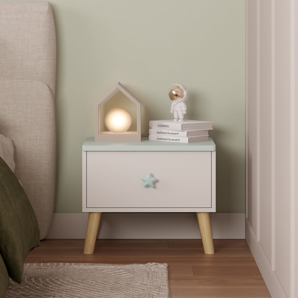 Barnsängbord Sandnes 31x38x30 cm [en.casa]