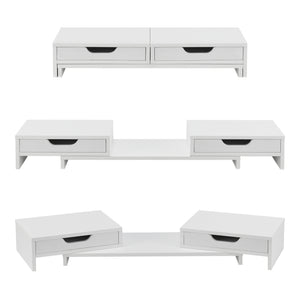 Monitorställ Marttila med 2 lådor 60x22x11cm i olika färger [en.casa]
