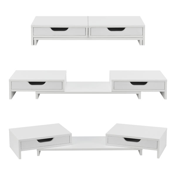 Monitorställ Marttila med 2 lådor 60x22x11cm i olika färger [en.casa]