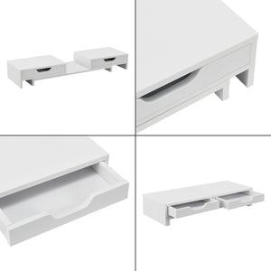 Monitorställ Marttila med 2 lådor 60x22x11cm i olika färger [en.casa]