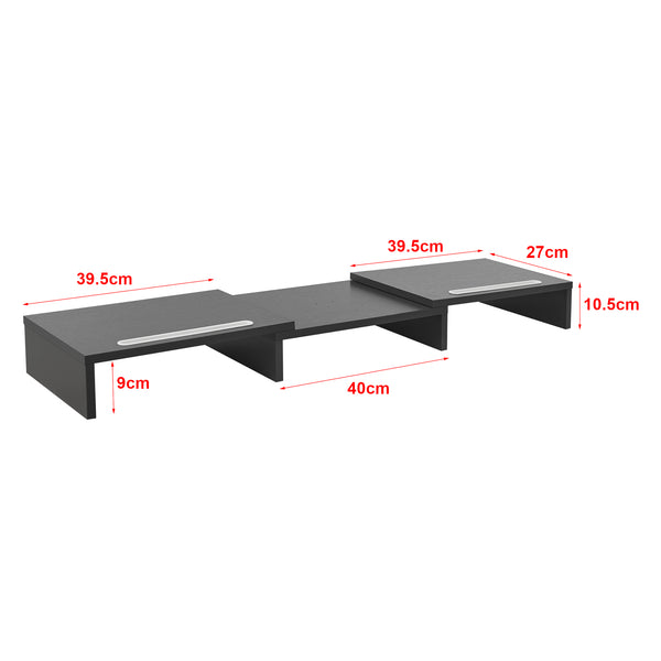 Monitorställ Vilppula 79x27x10,5cm i olika färger [en.casa]