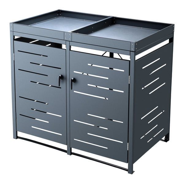 Sopkärlsskjul Salching antracit [en.casa] välj modell