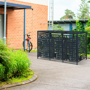 Soptunnelförvaring Bernalda Stål Antracit [casa.pro]