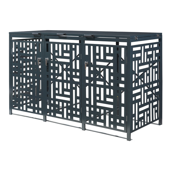 Soptunnelförvaring Bernalda Stål Antracit [casa.pro]