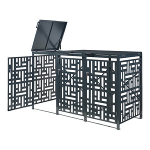 Soptunnelförvaring Bernalda Stål Antracit [casa.pro]