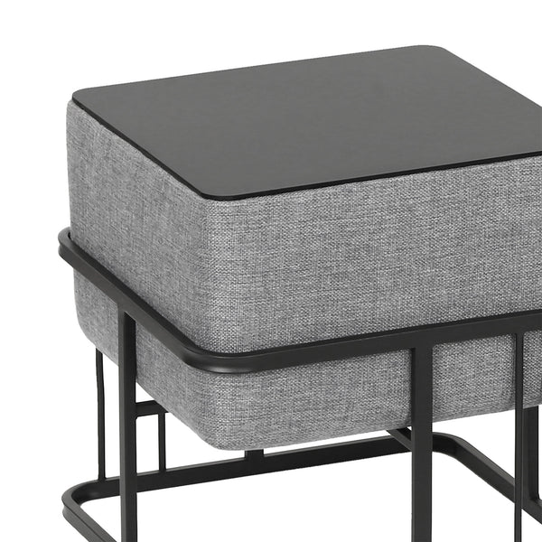 Multifunktionell stapelbar sittpall Tas [en.casa]