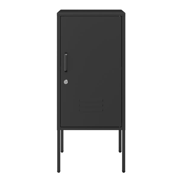 Nattduksbord Hausjärvi 82x35x35 cm Dörrhandtag vänster Stål [en.casa]