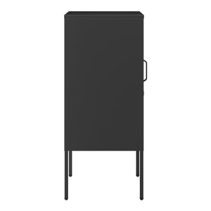 Nattduksbord Hausjärvi 82x35x35 cm Dörrhandtag vänster Stål [en.casa]