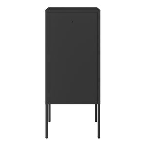 Nattduksbord Hausjärvi 82x35x35 cm Dörrhandtag vänster Stål [en.casa]