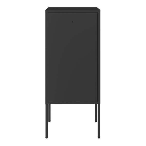 Nattduksbord Hausjärvi 82x35x35 cm Dörrhandtag vänster Stål [en.casa]
