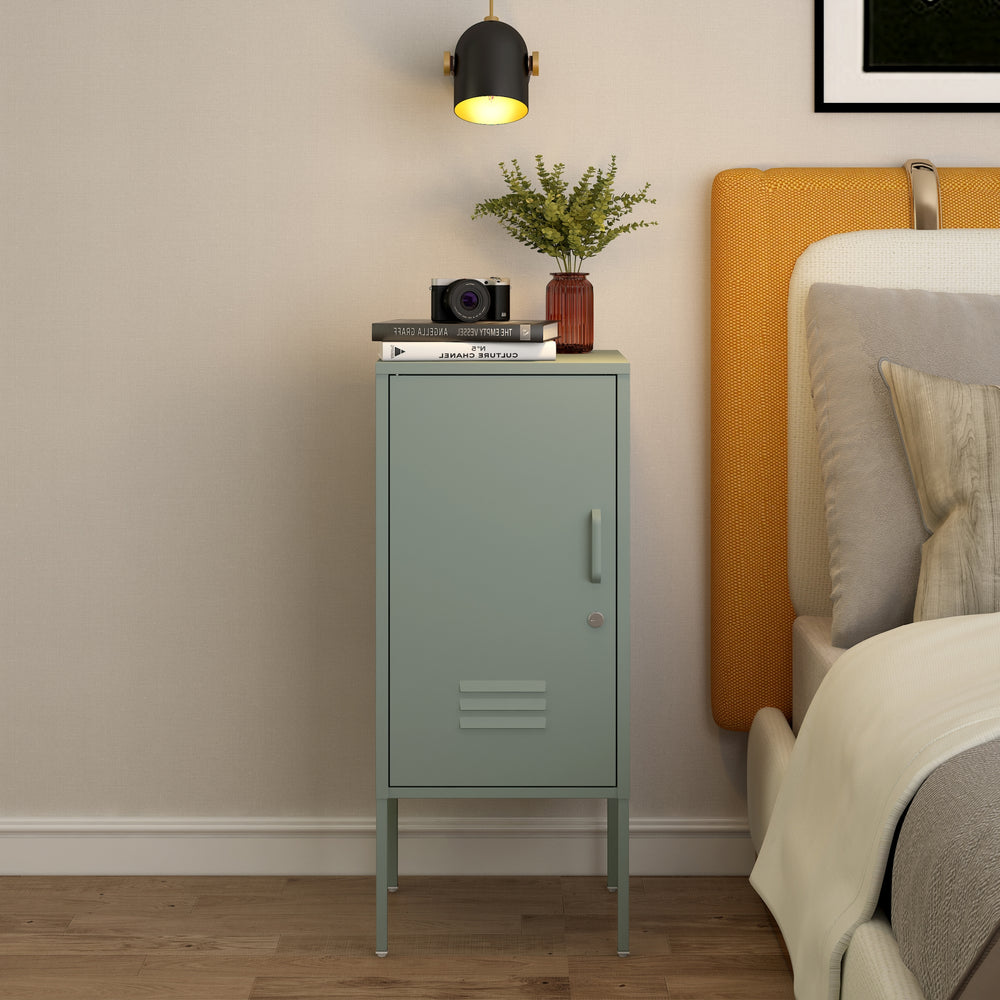 Nattduksbord Hausjärvi 82x35x35 cm stål [en.casa] - premiumXL