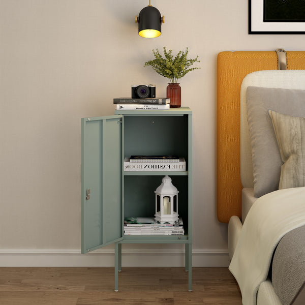 Sängbord Hausjärvi stål 82x35x35 cm [en.casa] välj modell