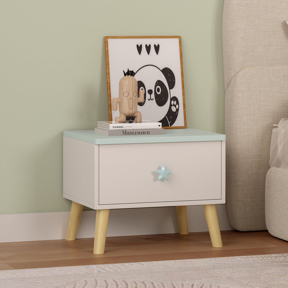 Barnsängbord Sandnes 31x38x30 cm [en.casa]