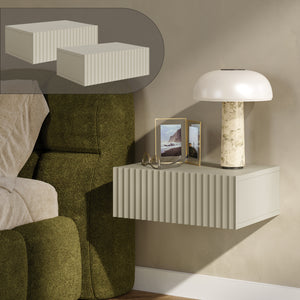 Flytande nattduksbord 2-pack Nand [en.casa]
