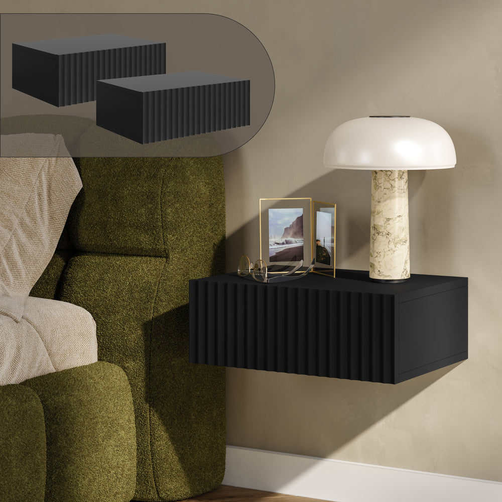 Flytande nattduksbord 2-pack Nand [en.casa]