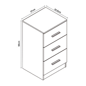 Aurdal nattduksbord 66x37x34,5 cm [en.casa]