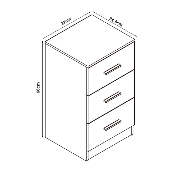 Aurdal nattduksbord 66x37x34,5 cm [en.casa]