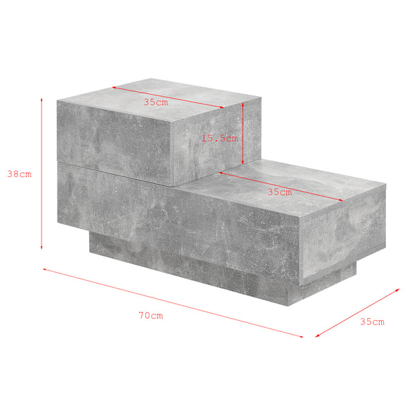 Sängbord Sebokeng med 2 lådor vänster väggskåp [en.casa] välj modell
