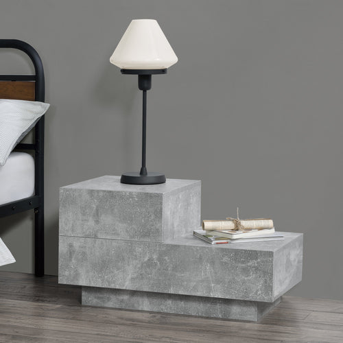 Sängbord Sebokeng med 2 lådor vänster väggskåp [en.casa] välj modell