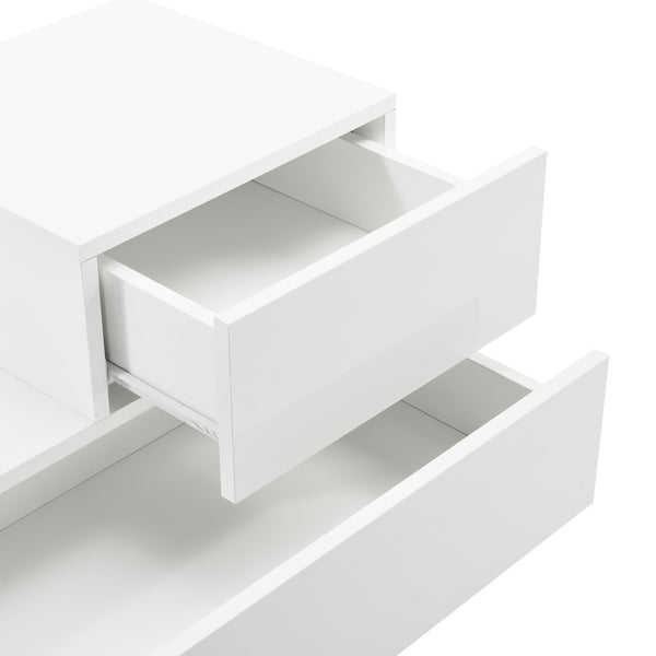 Sängbord Sebokeng med 2 lådor höger väggskåp [en.casa] välj modell