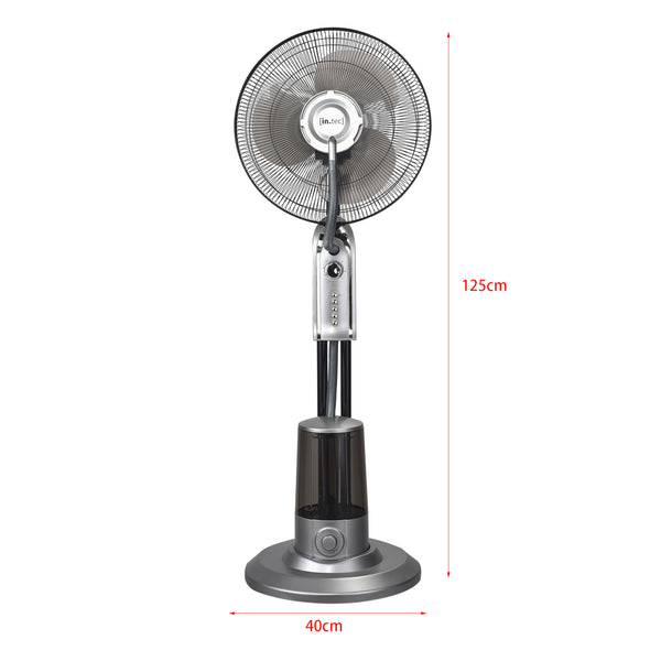 Dimfläkt 125x40x40cm 3 fläkthastigheter fuktfunktion med timer oscillerande funktion i olika färger [in.tec]