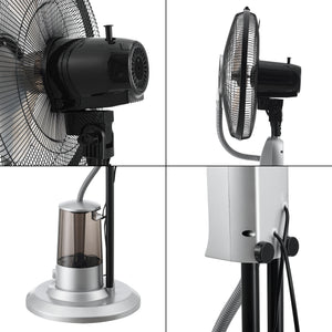 Dimfläkt 125x40x40cm 3 fläkthastigheter fuktfunktion med timer oscillerande funktion i olika färger [in.tec]