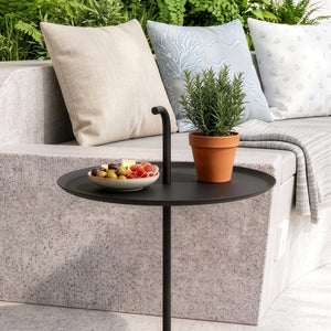 Utomhusbord i metall Calimera 57 x Ø38 cm [casa.pro]
