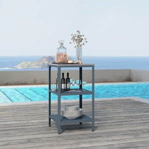 Utomhus fristående hylla Bolognano 92x50x50 cm [casa.pro]