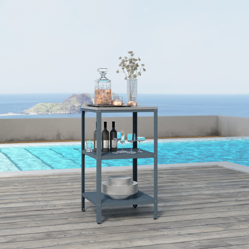 Utomhus fristående hylla Bolognano 92x50x50 cm [casa.pro]