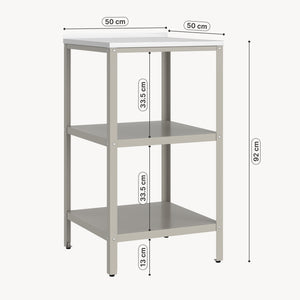Utomhus fristående hylla Bolognano 92x50x50 cm [casa.pro]