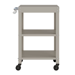 Utomhus serveringsvagn Bolognano stål 81x50x50 cm [casa.pro]