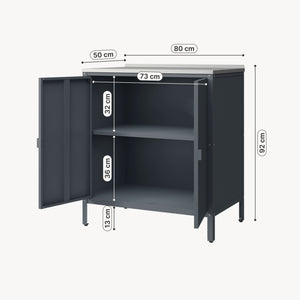 Utomhusskåp Bolognano 92x80x50 cm [casa.pro]