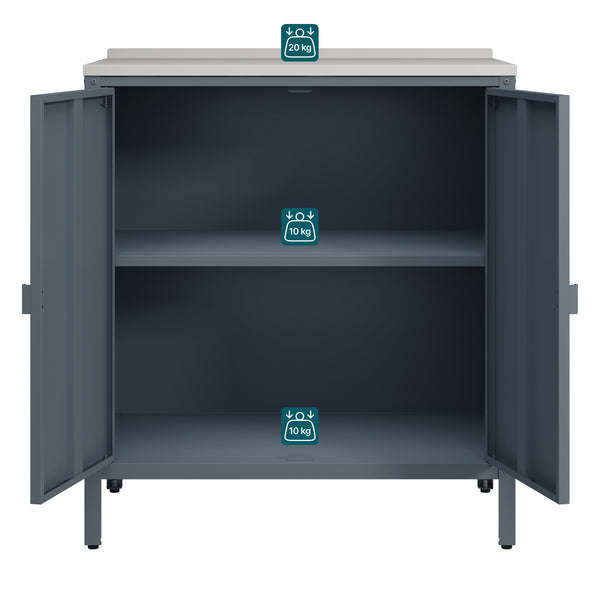 Utomhusskåp Bolognano 92x80x50 cm [casa.pro]