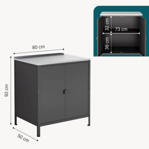 Utomhusskåp Bolognano 92x80x50 cm [casa.pro]