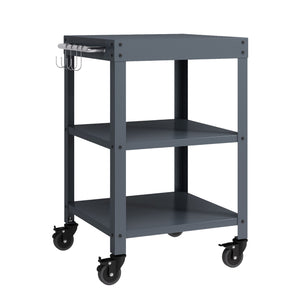 Utomhus serveringsvagn Bolognano stål 81x50x50 cm [casa.pro]