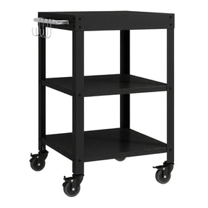 Utomhus serveringsvagn Bolognano stål 81x50x50 cm [casa.pro]