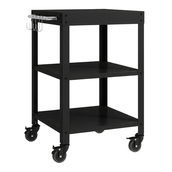 Utomhus serveringsvagn Bolognano stål 81x50x50 cm [casa.pro]