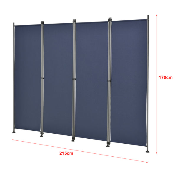 Modica Outdoor skiljevägg 170x215 cm i fyra delar i olika färgerpro.tec